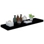 Floating wall shelves 2 units glossy black MDF 90x23.5x3.8 cm by vidaXL, Shelves and shelves - Ref: Foro24-323776, Price: 38,...