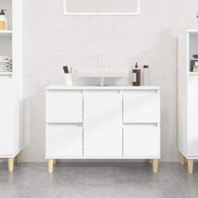 Plywood white sink cabinet 80x33x60 cm by , bathroom vanities - Ref: Foro24-821268, Price: 91,21 €, Discount: %