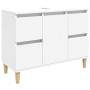 Plywood white sink cabinet 80x33x60 cm by , bathroom vanities - Ref: Foro24-821268, Price: 89,38 €, Discount: %