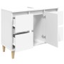 Plywood white sink cabinet 80x33x60 cm by , bathroom vanities - Ref: Foro24-821268, Price: 89,38 €, Discount: %