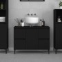 Plywood black sink cabinet 80x33x60 cm by , bathroom vanities - Ref: Foro24-821277, Price: 94,23 €, Discount: %