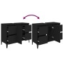 Plywood black sink cabinet 80x33x60 cm by , bathroom vanities - Ref: Foro24-821277, Price: 94,23 €, Discount: %