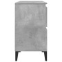 Armario de lavabo madera contrachapada gris hormigón 80x33x60cm de , Tocadores de baño - Ref: Foro24-821280, Precio: 93,29 €,...