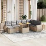 Set mit 9 Gartensofas mit beigen Kissen aus synthetischem Rattan von , Gartensets - Ref: Foro24-3272333, Preis: 678,99 €, Rab...