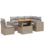 Garden sofa set with 6-piece synthetic rattan beige cushions by , Garden sets - Ref: Foro24-3272641, Price: 482,77 €, Discoun...