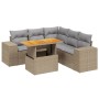 Set Gartensofas mit Kissen 6 Stück synthetisches Rattan beige von , Gartensets - Ref: Foro24-3272634, Preis: 496,10 €, Rabatt: %