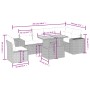 Set aus 7-teiligen Gartensofas und Kissen, synthetisches Rattan, beige von , Gartensets - Ref: Foro24-3272662, Preis: 571,39 ...