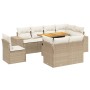 Set de sofás de jardín 9 pzas con cojines ratán sintético beige de , Conjuntos de jardín - Ref: Foro24-3272731, Precio: 811,3...