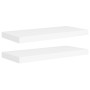 Floating wall shelves 2 pcs MDF white 60x23.5x3.8 cm by vidaXL, Shelves and shelves - Ref: Foro24-323812, Price: 29,87 €, Dis...