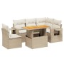 Garden sofa set with 6-piece synthetic rattan beige cushions by , Garden sets - Ref: Foro24-3271758, Price: 565,83 €, Discoun...