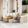 Garden sofa set with beige cushions, 10 pieces, synthetic rattan by , Garden sets - Ref: Foro24-3271912, Price: 805,48 €, Dis...