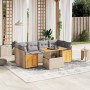 Set aus 7-teiligen Gartensofas und Kissen, synthetisches Rattan, beige von , Gartensets - Ref: Foro24-3273859, Preis: 542,16 ...