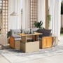 Garden sofa set with 5-piece synthetic rattan beige cushions by , Garden sets - Ref: Foro24-3273943, Price: 435,01 €, Discoun...