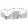 Garden sofa set with beige cushions, 8 pieces, PE rattan by , Garden sets - Ref: Foro24-3275831, Price: 609,38 €, Discount: %