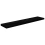 Floating wall shelves 2 pcs Glossy black MDF 120x23.5x3.8 cm by vidaXL, Shelves and shelves - Ref: Foro24-323779, Price: 48,2...