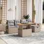 Garden sofa set with 6-piece synthetic rattan beige cushions by , Garden sets - Ref: Foro24-3275698, Price: 434,23 €, Discoun...