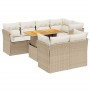 Set Gartensofas mit beigen Kissen 8 Stück PE Rattan von , Gartensets - Ref: Foro24-3270708, Preis: 699,99 €, Rabatt: %