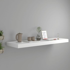 White MDF floating wall shelf 80x23.5x3.8 cm by vidaXL, Shelves and shelves - Ref: Foro24-323814, Price: 21,24 €, Discount: %