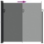 Toldo lateral retráctil gris antracita 200x500 cm de , Sombrillas - Ref: Foro24-4004473, Precio: 107,22 €, Descuento: %