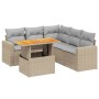 Set Gartensofas mit Kissen 6 Stück synthetisches Rattan beige von , Gartensets - Ref: Foro24-3271311, Preis: 450,50 €, Rabatt: %