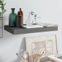 Gray glossy MDF floating wall shelf 40x23x3.8 cm by vidaXL, Shelves and shelves - Ref: Foro24-323784, Price: 16,75 €, Discoun...