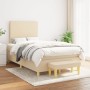 Box spring bed with cream-colored fabric mattress 120x190 cm by , Beds and slatted bases - Ref: Foro24-3270395, Price: 444,69...