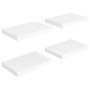 Set of 4 white MDF floating wall shelves 40x23x3.8 cm by vidaXL, Shelves and shelves - Ref: Foro24-323807, Price: 45,38 €, Di...