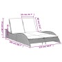 Light gray synthetic rattan sun lounger with cushions 114x205x73 cm by , Loungers - Ref: Foro24-368292, Price: 265,14 €, Disc...