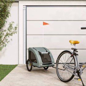 Bicycle pet trailer, iron frame, gray Oxford fabric by , pet strollers - Ref: Foro24-93965, Price: 89,62 €, Discount: %