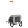 Bicycle pet trailer, iron frame, gray Oxford fabric by , pet strollers - Ref: Foro24-93965, Price: 94,40 €, Discount: %