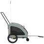 Fahrradanhänger Haustiere Bügeleisen Oxford Stoff grau von , Kinderwagen für Haustiere - Ref: Foro24-93986, Preis: 114,99 €, ...