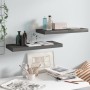 Floating wall shelves 2 pcs glossy gray MDF 60x23.5x3.8cm by vidaXL, Shelves and shelves - Ref: Foro24-323791, Price: 28,63 €...