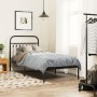 Bed frame with black metal headboard 90x200 cm by , Beds and slatted bases - Ref: Foro24-376593, Price: 77,79 €, Discount: %