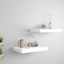 Floating wall shelves 2 pcs MDF white 40x23x3.8 cm by vidaXL, Shelves and shelves - Ref: Foro24-323806, Price: 26,27 €, Disco...