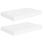 Floating wall shelves 2 pcs MDF white 40x23x3.8 cm by vidaXL, Shelves and shelves - Ref: Foro24-323806, Price: 26,27 €, Disco...