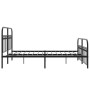 Estructura de cama cabecero y estribo metal negro 150x200 cm de , Camas y somieres - Ref: Foro24-376620, Precio: 150,96 €, De...