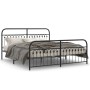 Estructura de cama cabecero y estribo metal negro 183x203 cm de , Camas y somieres - Ref: Foro24-376622, Precio: 159,32 €, De...