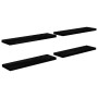 Floating wall shelves 4 pcs black gloss MDF 90x23.5x3.8cm by vidaXL, Shelves and shelves - Ref: Foro24-323777, Price: 60,50 €...