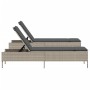 Sun loungers with cushions 2 units light gray synthetic rattan by , Loungers - Ref: Foro24-3261592, Price: 290,27 €, Discount: %