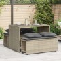 3-teiliges Garten-Esszimmer-Set Kissen synthetisches Rattan hellgrau von , Gartensets - Ref: Foro24-4003907, Preis: 242,61 €,...