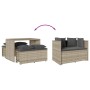 3-teiliges Garten-Esszimmer-Set Kissen synthetisches Rattan hellgrau von , Gartensets - Ref: Foro24-4003907, Preis: 242,61 €,...