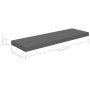 Floating wall shelf 4 units glossy gray MDF 80x23.5x3.8 cm by vidaXL, Shelves and shelves - Ref: Foro24-323795, Price: 42,35 ...