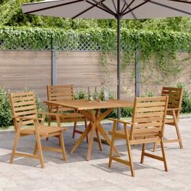 5-piece solid acacia wood garden dining set by , Garden sets - Ref: Foro24-3283570, Price: 396,58 €, Discount: %