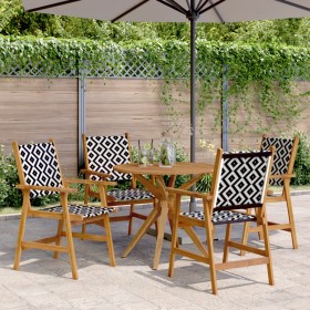 5-piece solid acacia wood garden dining set by , Garden sets - Ref: Foro24-3283572, Price: 344,99 €, Discount: %