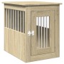 Engineered wood dog crate in Sonoma oak, 45x62x59 cm by , Dog kennels - Ref: Foro24-847488, Price: 78,90 €, Discount: %