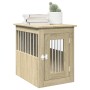 Engineered wood dog crate in Sonoma oak, 45x62x59 cm by , Dog kennels - Ref: Foro24-847488, Price: 78,90 €, Discount: %