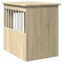 Engineered wood dog crate in Sonoma oak, 45x62x59 cm by , Dog kennels - Ref: Foro24-847488, Price: 78,90 €, Discount: %