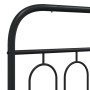 Estructura de cama cabecero y estribo metal negro 135x190 cm de , Camas y somieres - Ref: Foro24-377134, Precio: 130,61 €, De...