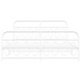 Metal bed frame with white headboard and footboard 180x200 cm by , Beds and slatted bases - Ref: Foro24-377188, Price: 147,05...