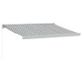 Toldo retráctil aluminio y tela gris antracita y blanco 3x2,5 m de , Toldos - Ref: Foro24-3216123, Precio: 479,29 €, Descuent...